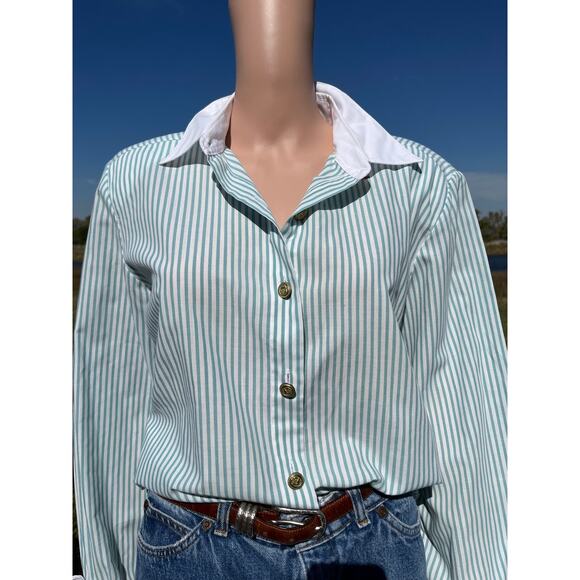 Vintage 90s Nautical Worthington Button Up - Picture 1 of 6